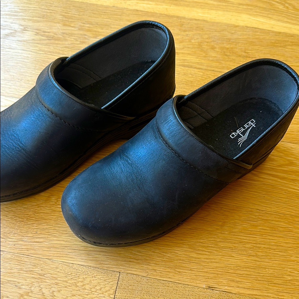 Dansko Matte Black Clogs